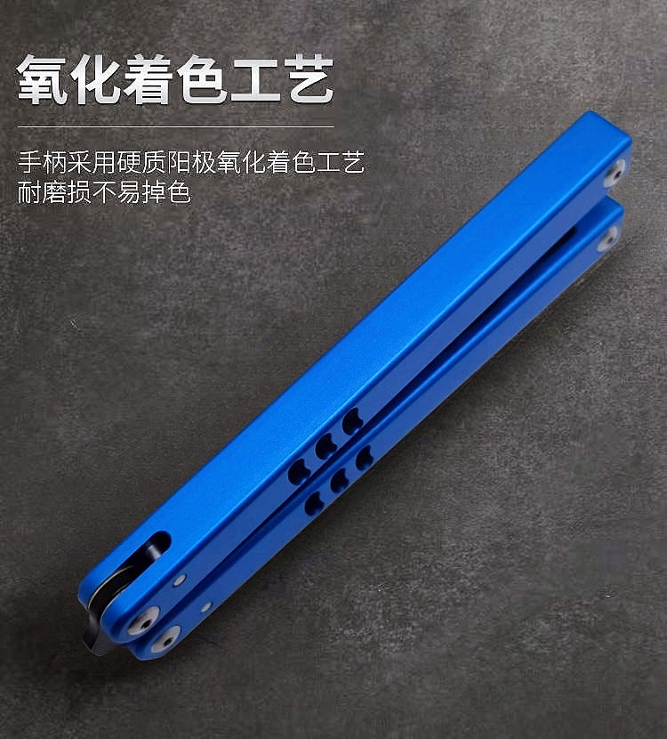 Factory Direct Sales Shark Butterfly Practice Knife Shaft Set Safety Version Fancy Training Knife Bottle Opener Unedged