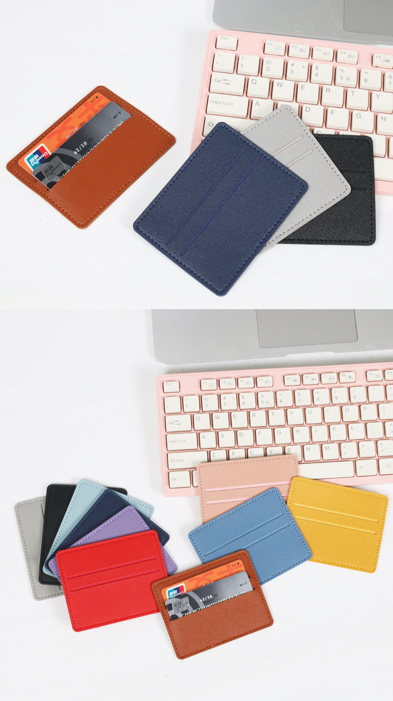in stock ultra-thin ID card protective case card holder women's leather card case pu leather credit card multi-card holder wholesale