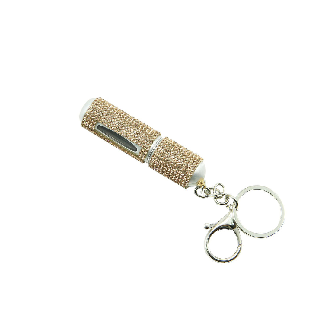 Diamond-Encrusted 5ml Perfume Refill Bottle, Visible and Portable Keychain, Direct Sales from the Manufacturer, Sparkling Diamond Car Key