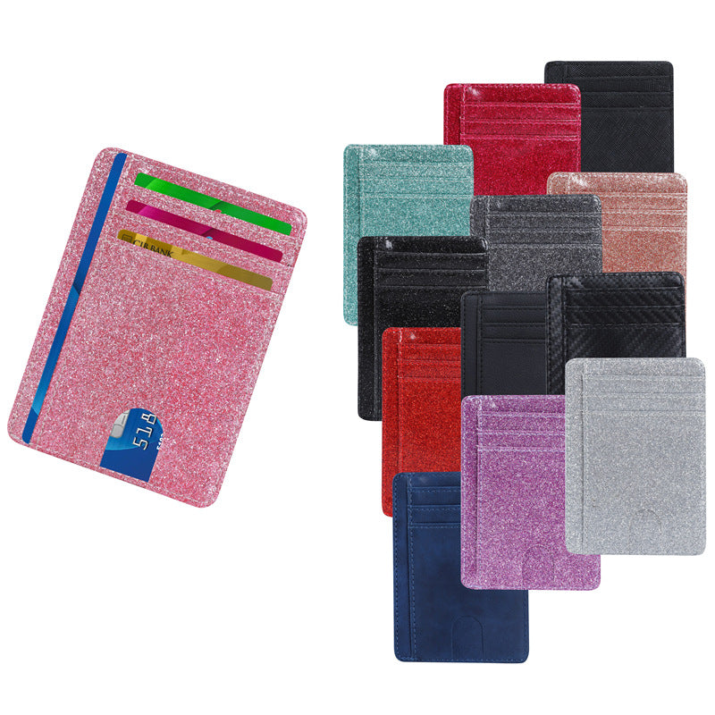 Portable Ultra-thin RFID Card Case Large Capacity Card Case Exquisite Pupi Multi-card Bank Card Credit Card