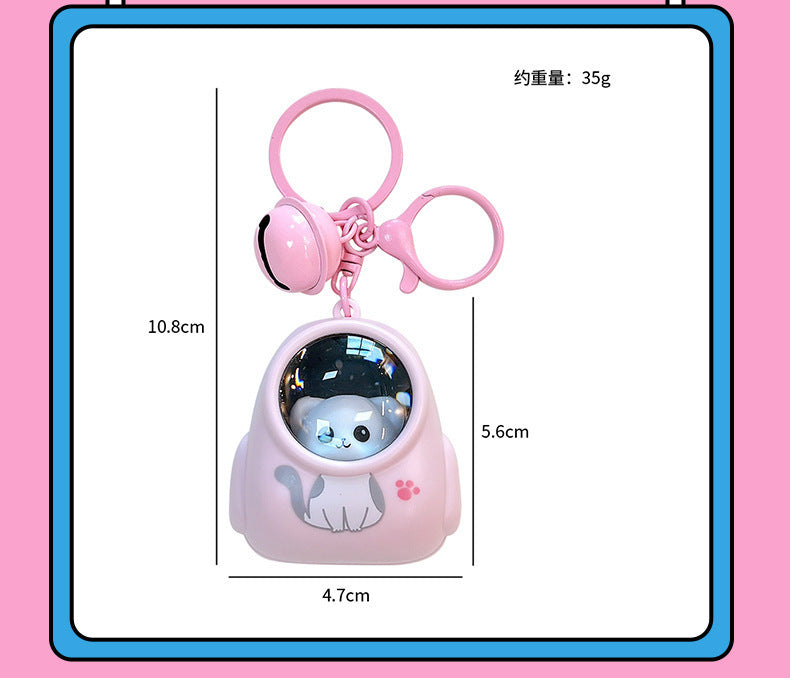 New Car Key Accessories Gift Creative Small Animal Starry Night Light Portable Fashion Pendant Bag Hanging Ornaments