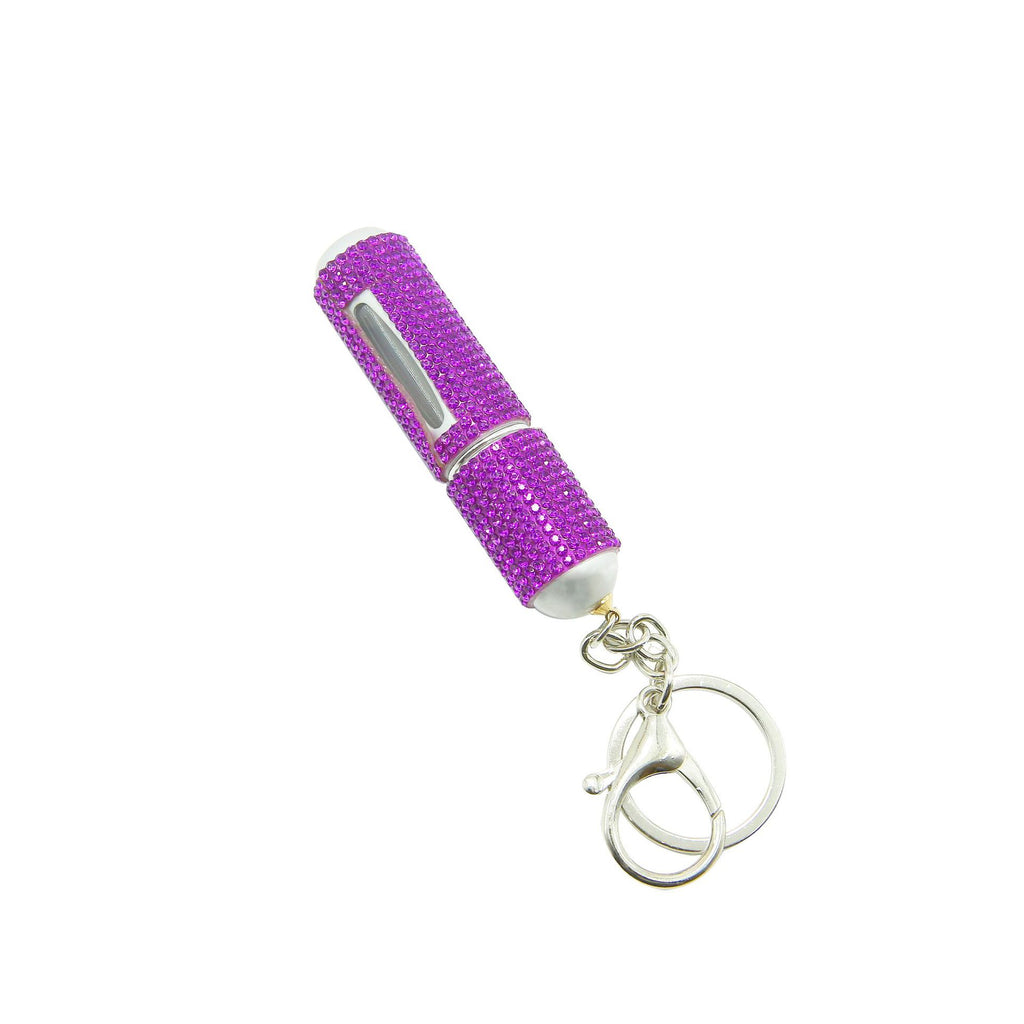 Diamond-Encrusted 5ml Perfume Refill Bottle, Visible and Portable Keychain, Direct Sales from the Manufacturer, Sparkling Diamond Car Key