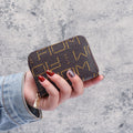 Factory wholesale Korean version of the card bag women's online red Mini Portable card card set 2 in 1 thin multi-card coin purse