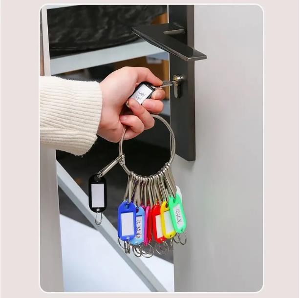 Key Ring Landlord Storage Key Tray Ring Rental Artifact Keychain Marking String Management Rental Lady Classification Disc