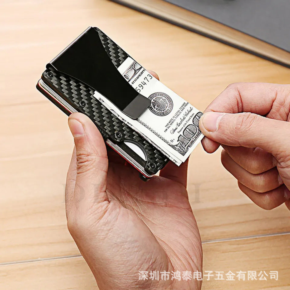 Cross-Border Aluminum Alloy Card Holder Rfid Anti-Theft Metal Wallet Men's Ultra-Thin Credit Card Holder Normcore Card Holder