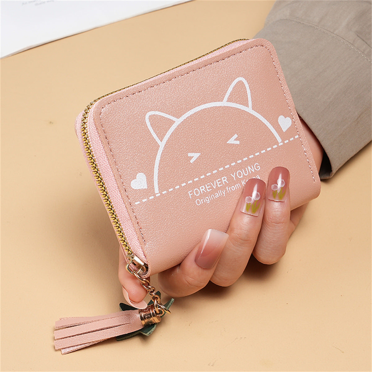 Factory wholesale Korean style cute zipper coin purse multi-functional card holder coin bag student mini bag wallet