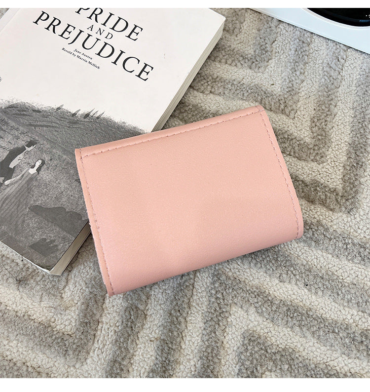 Foreign Trade Wholesale Women's Color-Blocked Bowknot Multi-Card Slot Coin Purse 2025 Korean Style Summer and Autumn New Mini Wallet