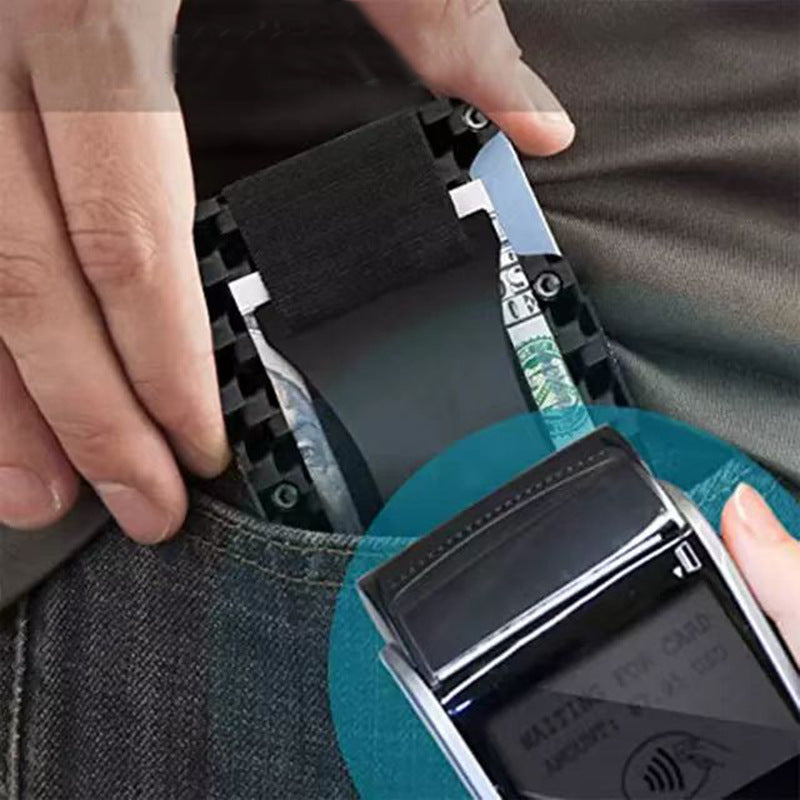 Cross-Border Aluminum Alloy Card Holder Rfid Anti-Theft Metal Wallet Men's Ultra-Thin Credit Card Holder Normcore Card Holder