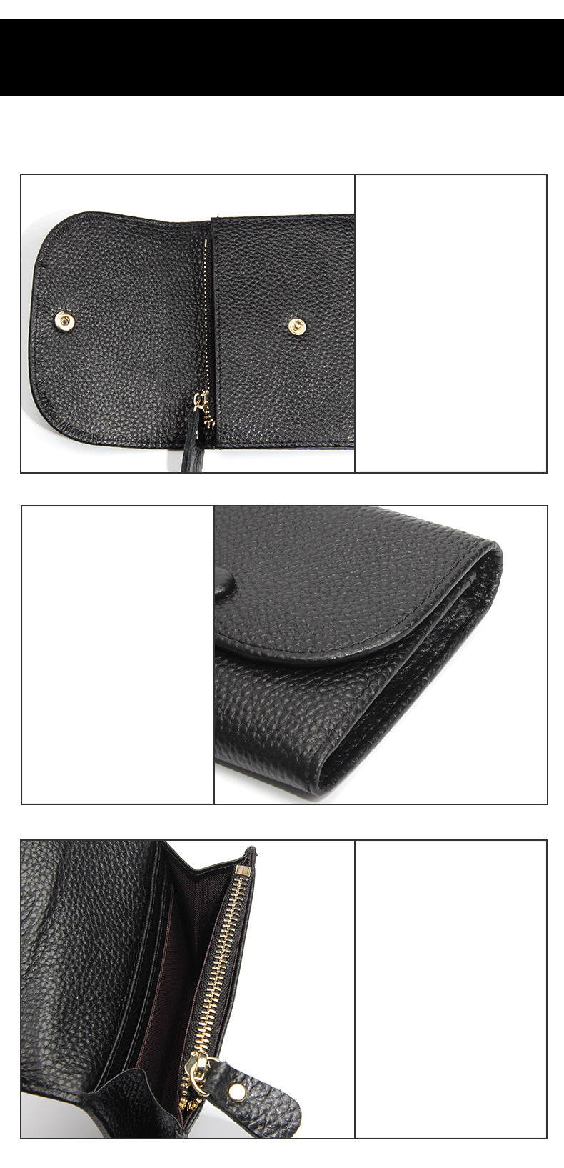 Top Layer Cowhide Small Purse Mini Simple Solid Color New Leather Coin Card Bag with Full Leather Coin Purse for Women