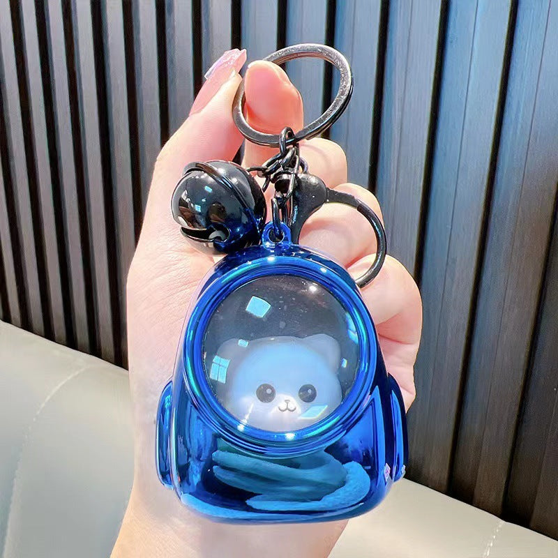New Car Key Accessories Gift Creative Small Animal Starry Night Light Portable Fashion Pendant Bag Hanging Ornaments