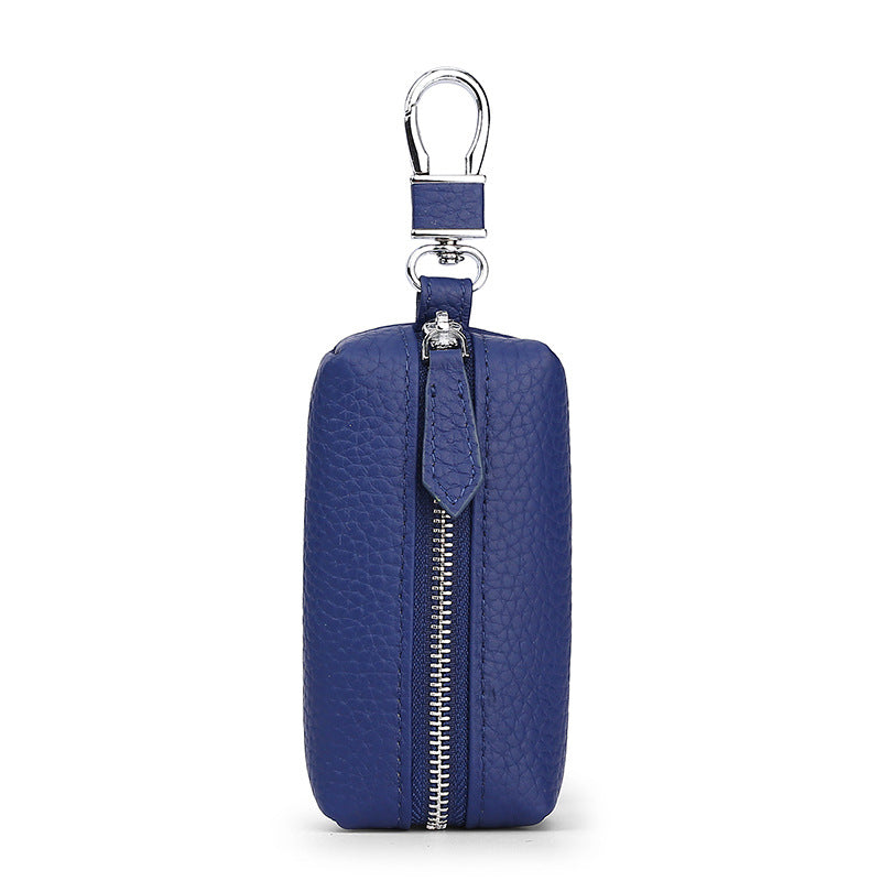 Upgraded High Quality Leather Exquisite Key Case Cowhide Key Case Home Car Key Dual Key Bag