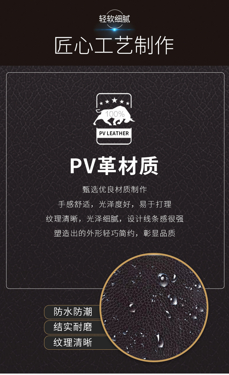 Manufacturer Wholesale Short Men's Wallet Can Be Customized Pv Leather Card Holder Men's Wallet Coin Purse Drop Shipping