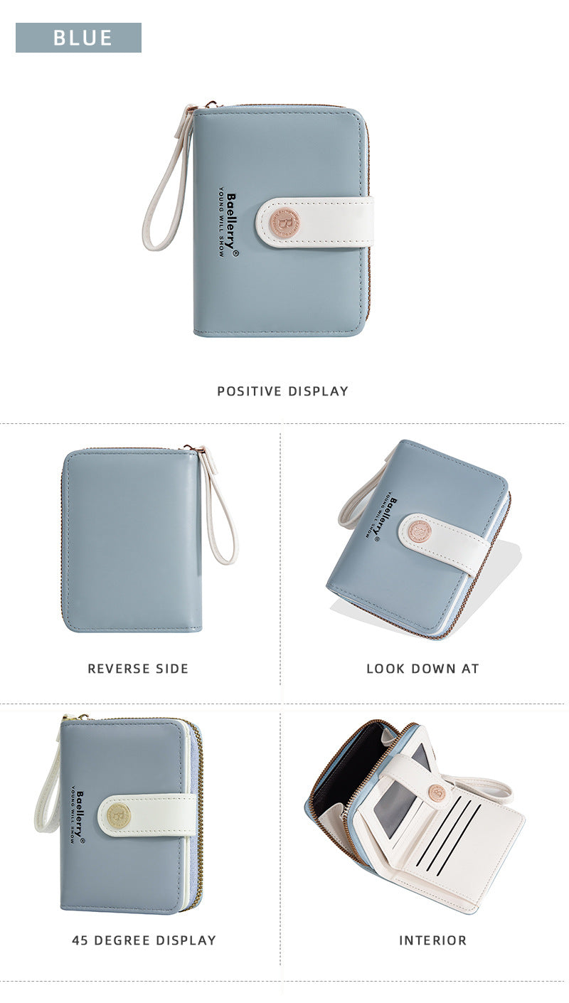 Baellerry New Wallet Women's Card Holder Fashion Niche Multi-Card Slot Cute High-Value Coin Purse for Women