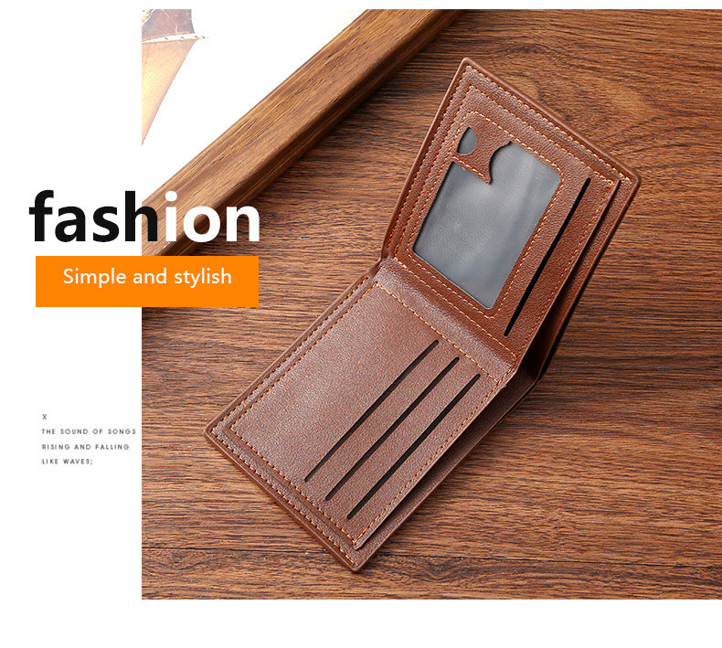 2024 New Cross-Border Supply Pu Coin Wallet Card Holder Men's Wallet Short Source Manufacturer Wallet Wholesale