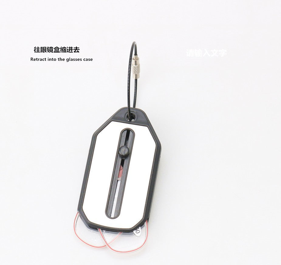 Cross-border new retractable clip nose reading glasses personalized fashion mini convenient reading keychain reading glasses trend