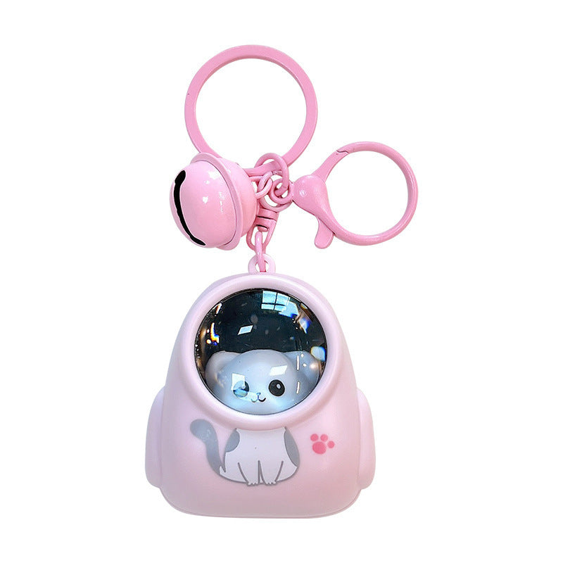 New Car Key Accessories Gift Creative Small Animal Starry Night Light Portable Fashion Pendant Bag Hanging Ornaments