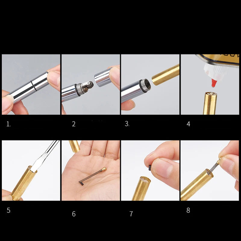 Mini Keychain Kerosene Lighter Portable Waterproof Cigarette Lighters Outdoor Survive Tool Grinding Wheel Men‘s Gift No Oil