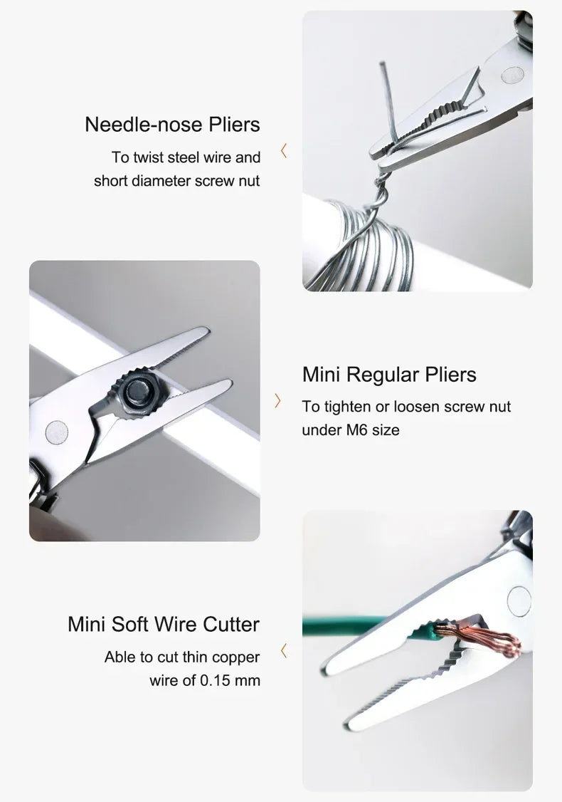 NexTool Mini Flagship Multitool 10 in 1 Mini EDC Keychain Multi Tool Folding Pliers Pocket Knife Scissors Outdoor Tools