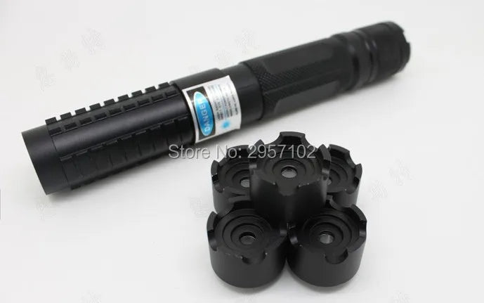 Laser Light Pointers 450nm blue 445nm 100000m Focusable Laser Burn Match Hunting Accessories Cat Toy Lazer Torch（No battery）