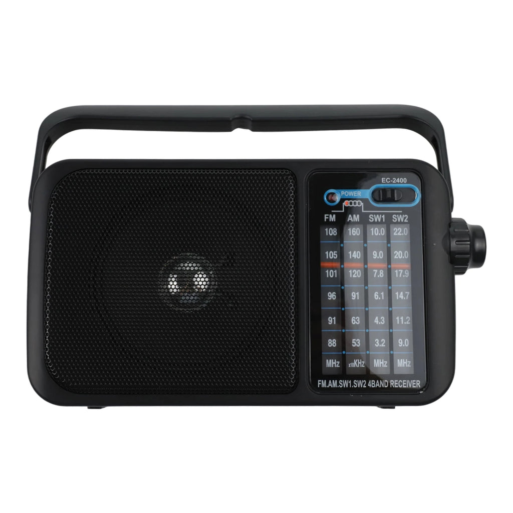 1pc Retro Multi-Band Radio Portable Elegant Full Band Handheld Weather Radio Built-in Speaker For-Emergency Radio Accessories