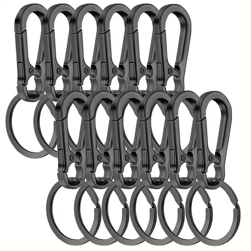 Stainless Steel Gourd Buckle Keychains 1/20PCS Climbing Hook Strong Carabiner Shape Keychain Accessories Metal Key Chain Tools
