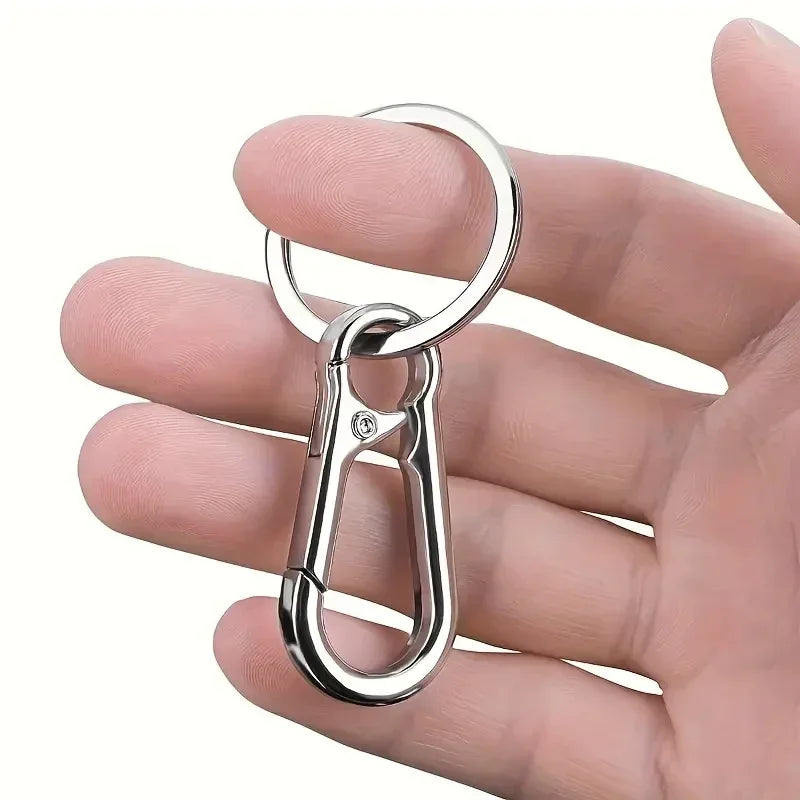 Stainless Steel Gourd Buckle Keychains 1/20PCS Climbing Hook Strong Carabiner Shape Keychain Accessories Metal Key Chain Tools