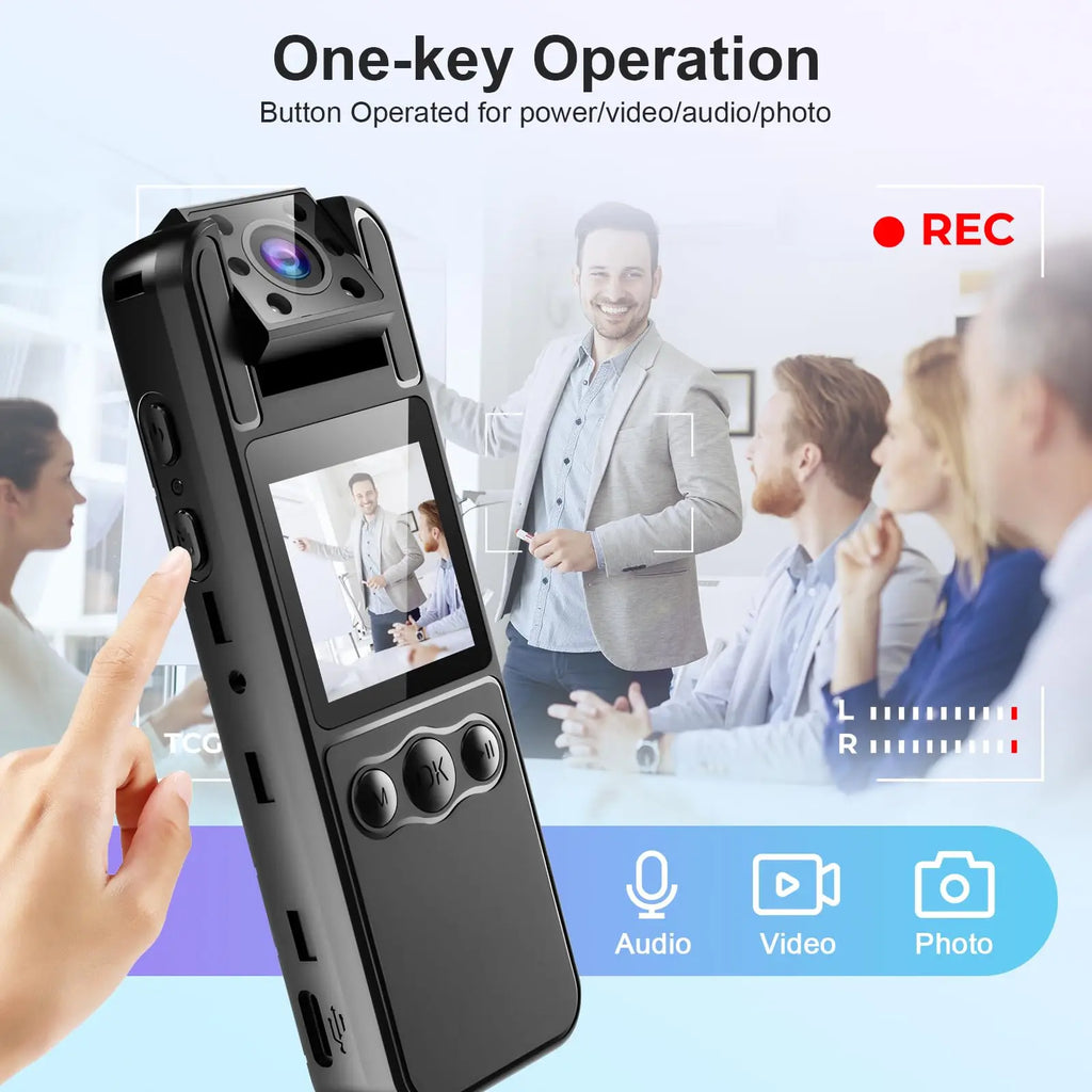 4K Mini Action Camera Outdoor Sport Portable Digital Video Recorder Worn Small Body Cam Night Vision DV Miniature Camcorder
