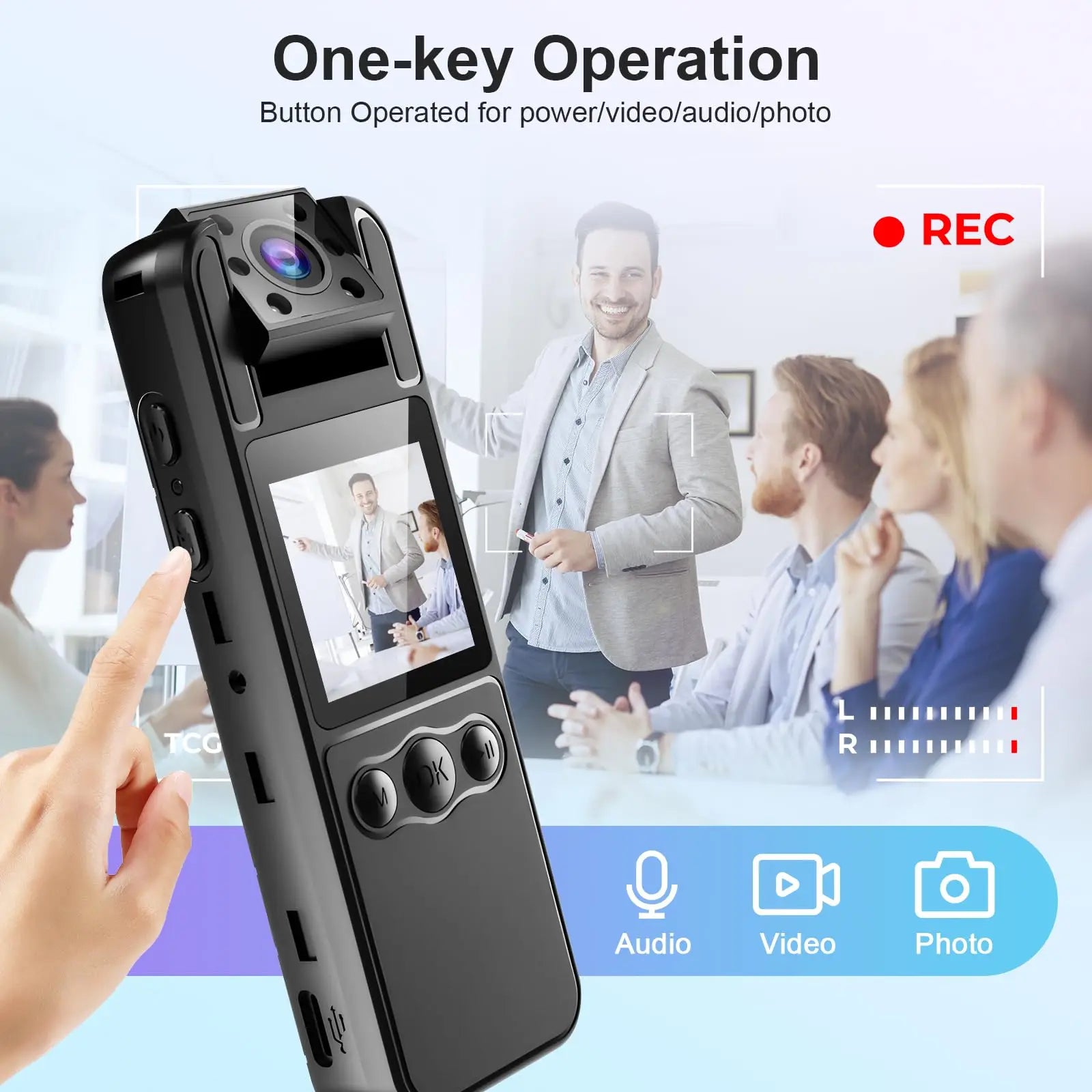 4K Mini Action Camera Outdoor Sport Portable Digital Video Recorder Worn Small Body Cam Night Vision DV Miniature Camcorder