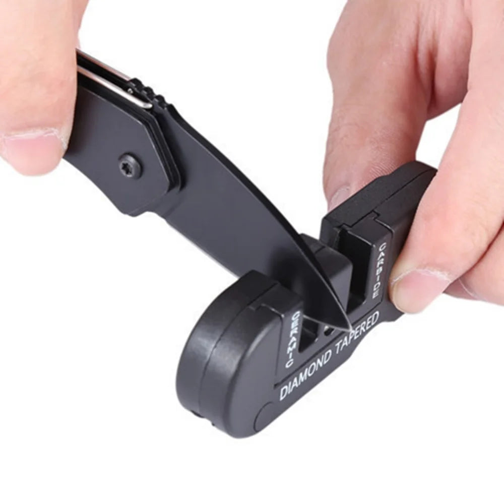 Sharpener Tool Camp Gear Make Sharp Ceramic Sharpen Fish Hook Pocket Carbide Knife Whetstone  Portable Tools〔CC33〕