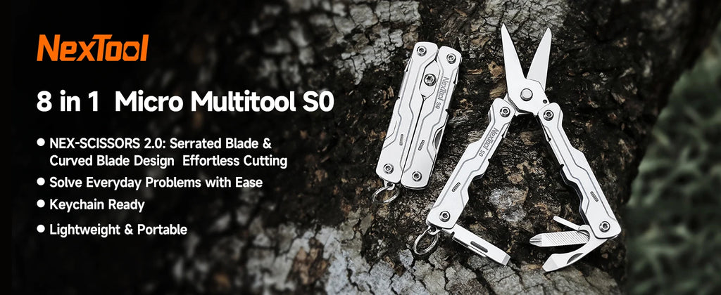 NexTool 8 In 1 Mini Sailor Scissors S0 Micro Multitools Screwdriver Scissors EDC Tools Portable Mini Pocket Folding Hand Tools