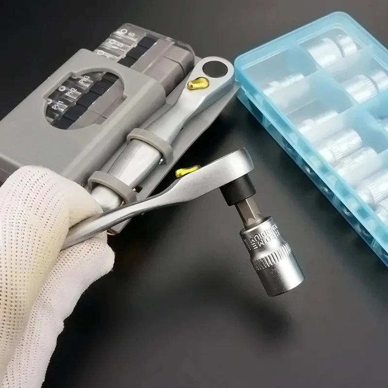 Mini Ratchet wrench screwdriver bit set Multifunctional Special shaped slotted phillips screwdriver hand tools