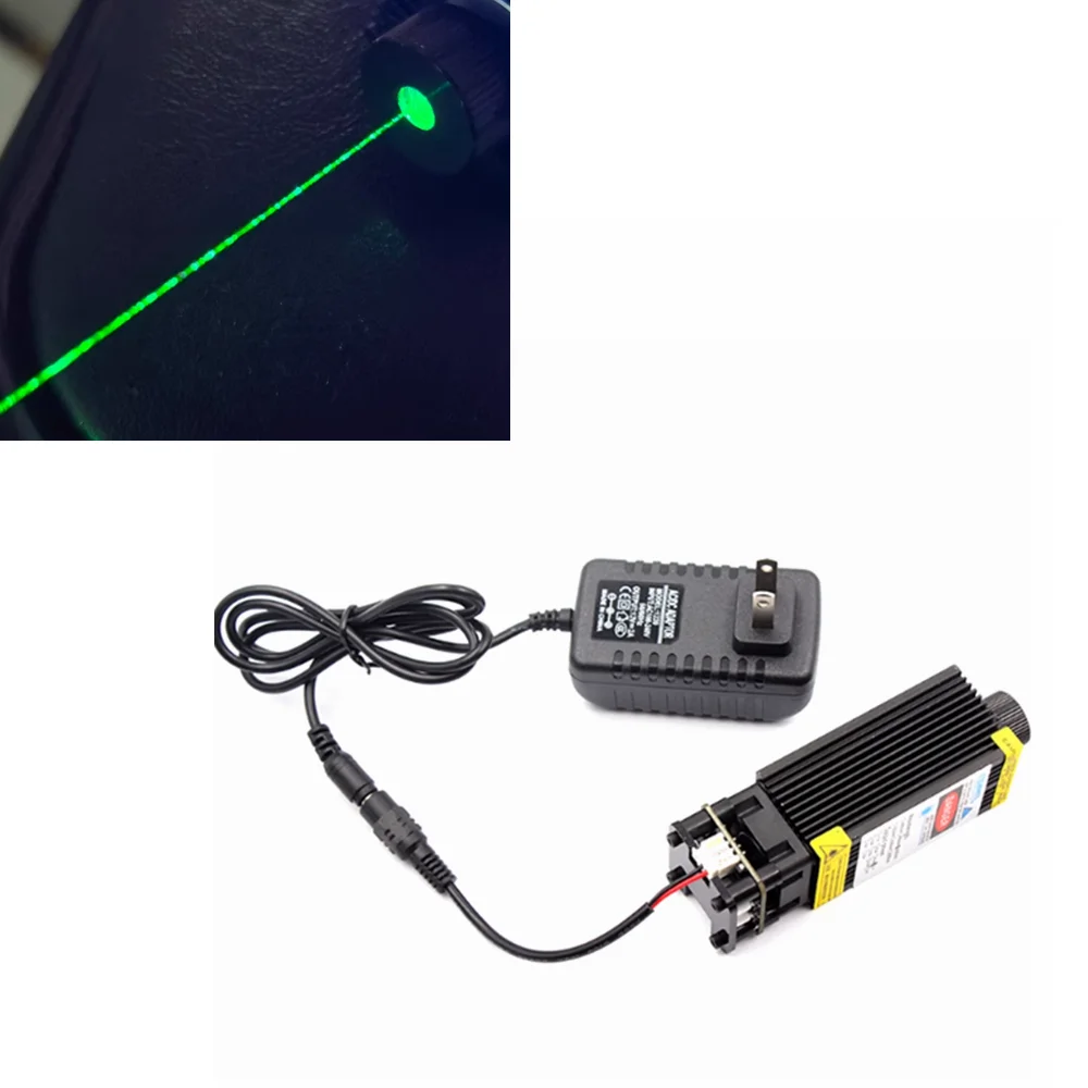 Adjustable focus 532nm 200mW Green laser module supports PWM power adjustment