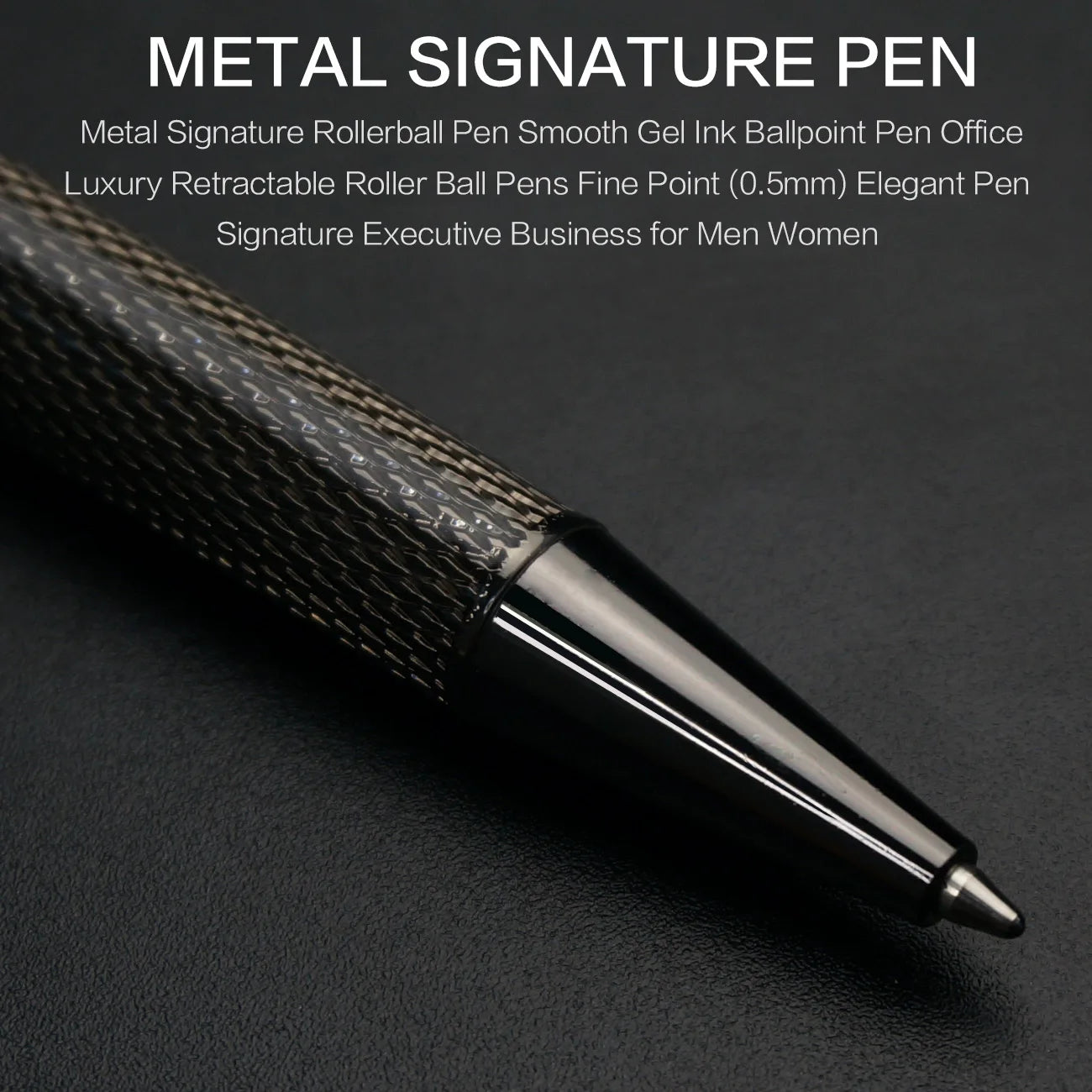 Ballpoint Pens Housing Retractable Ball Point Pen Smooth Writing Roller Ball Pen Elegant Signature Pen Gift Pens for Men Women