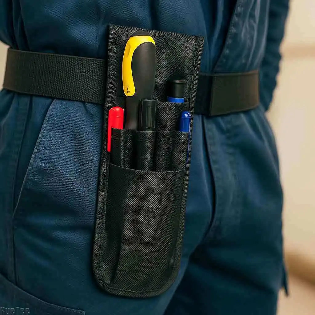 Black Multi-Pocket Tool Belt Pouch Bag for Portable Electrician Tools Pen Scissors Organizer Gift