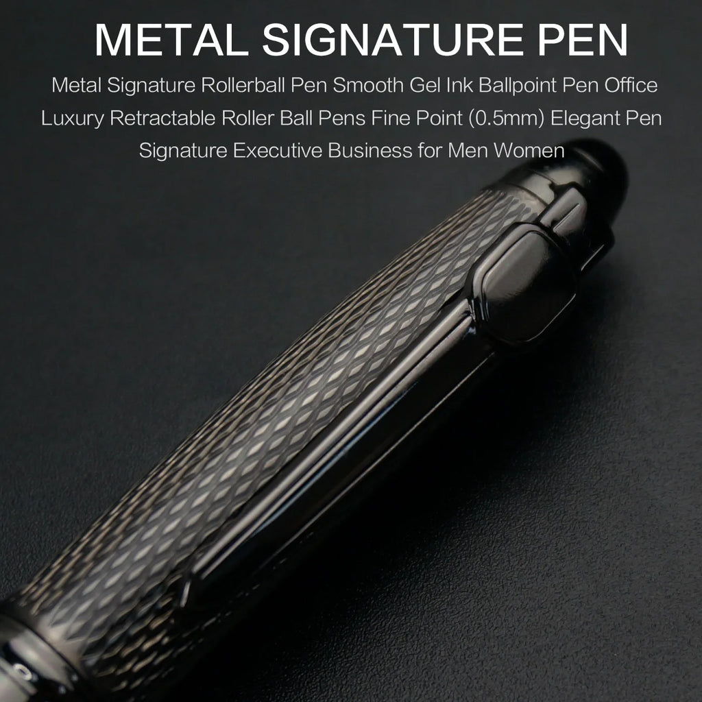 Ballpoint Pens Housing Retractable Ball Point Pen Smooth Writing Roller Ball Pen Elegant Signature Pen Gift Pens for Men Women