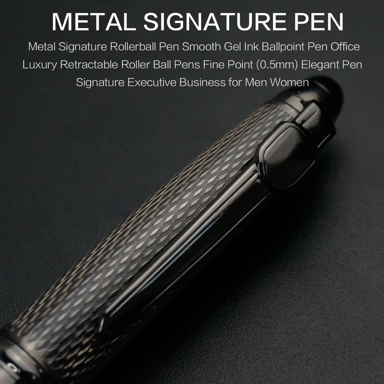 Ballpoint Pens Housing Retractable Ball Point Pen Smooth Writing Roller Ball Pen Elegant Signature Pen Gift Pens for Men Women