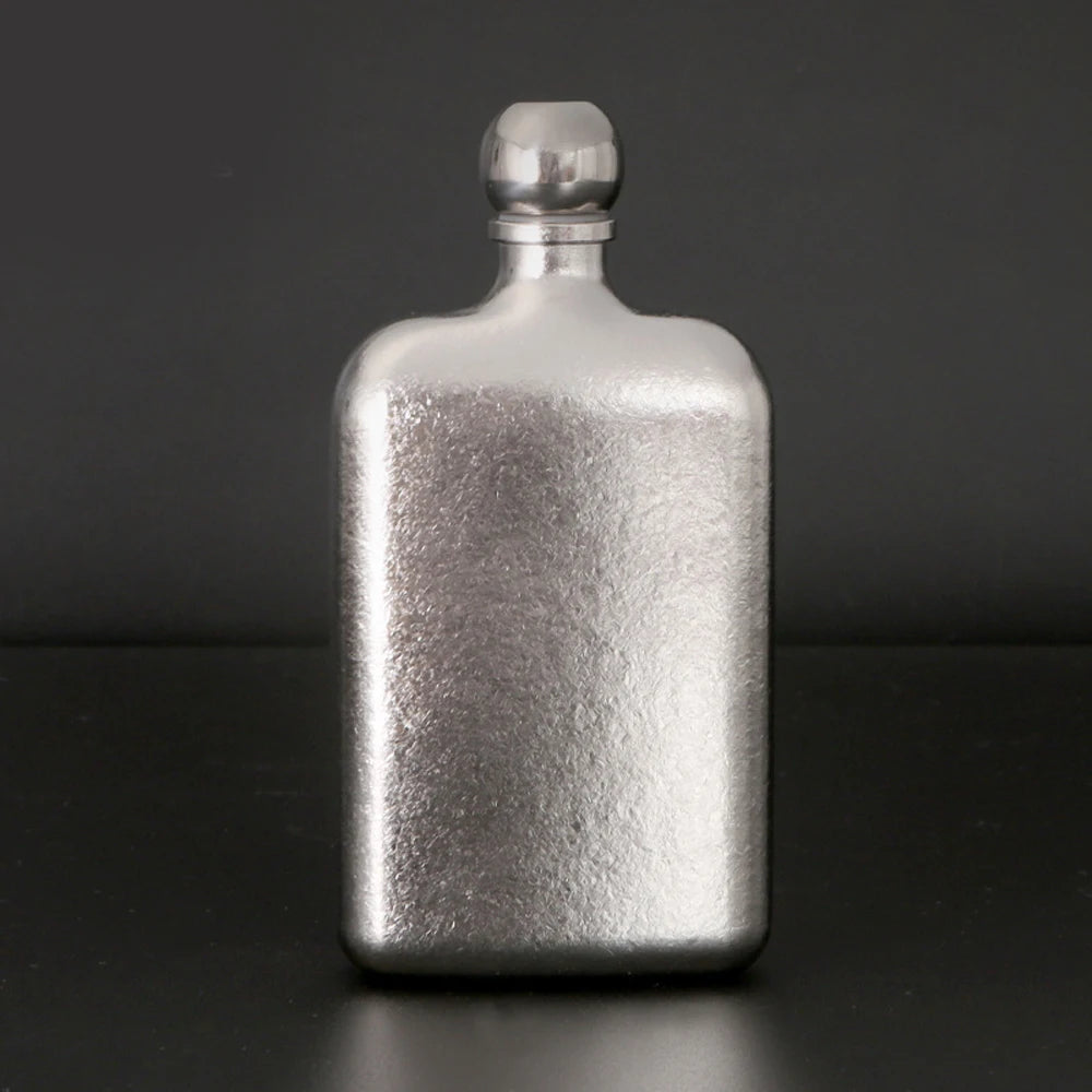 Titanium Alloy Portable Outdoor Wine Flask Whiskey Flask Titanium Flask 230ml Men Screw Cap Seal Drink Bottle