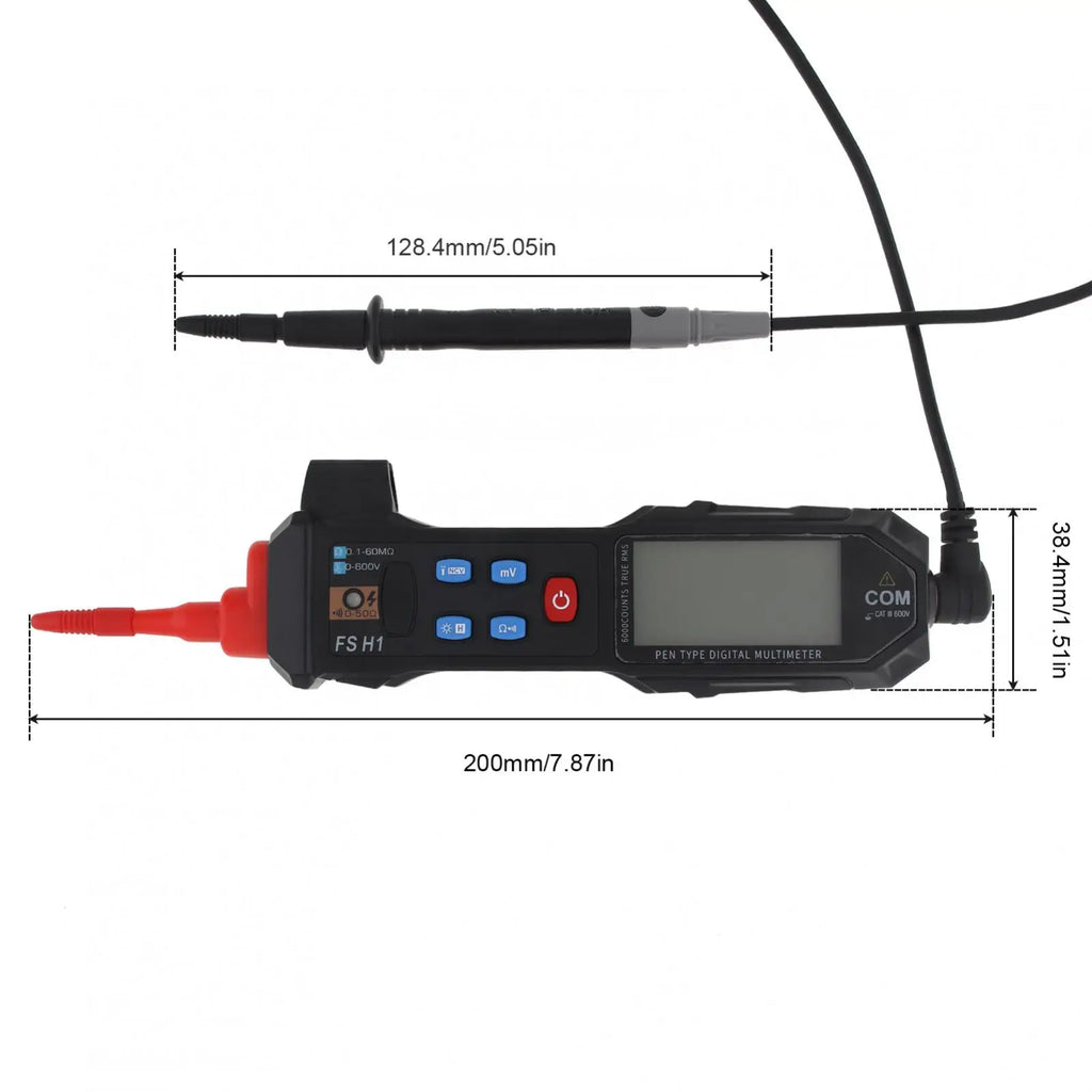 Mini Digital Multimeter Smart LCD Voltage Detector Tester Portable DC AC Voltage Ohm Continuity Hz NCV Backlight Pocket Meter