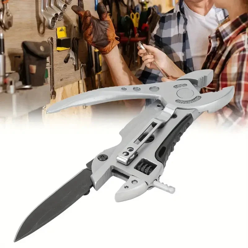 Portable Pliers Pocket Screwdriver Set - Accessories for Handyman,Adjustable Wrench,Screwdriver,Pliers,Knife Compact,Multitool