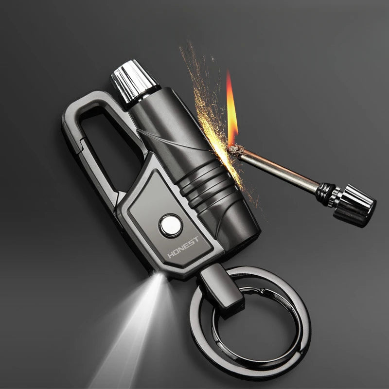 10000Match Keychain Kero sene Torch Lighter Cigarette Lighters Multi Functional Creative Windproof Smoking Accessories Men Gifts
