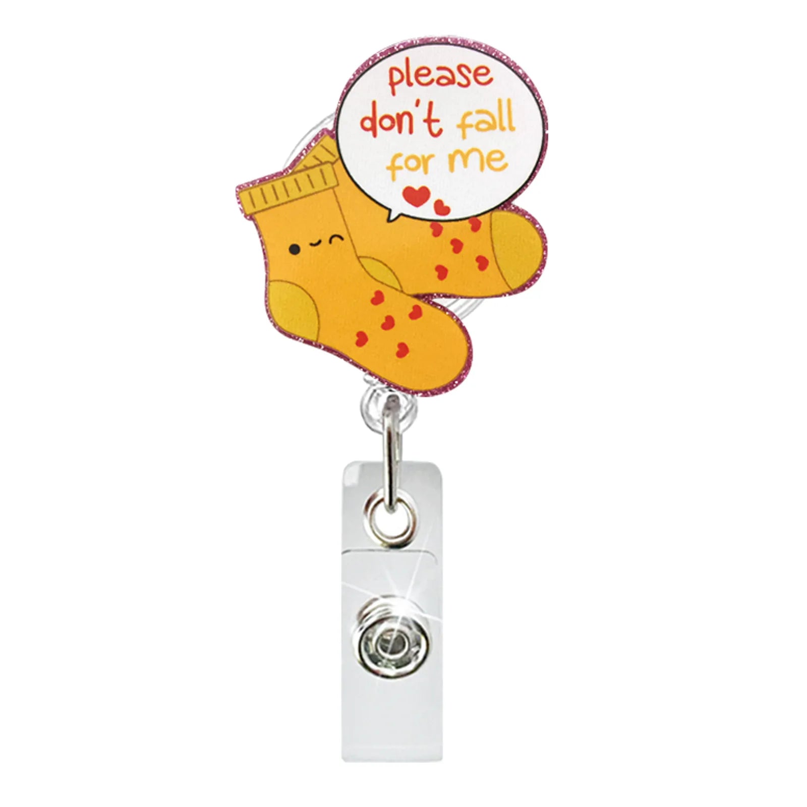Acrylic Brain Baby Cat Coffee Cup Medical Rotatable Id Badge Holder Retractable Badge Reel Gift For Doctor Nurse Key Chain Tools