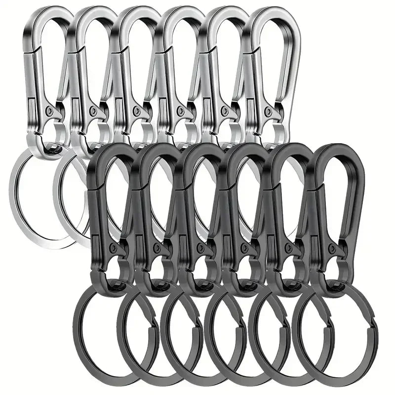 Stainless Steel Gourd Buckle Keychains 1/20PCS Climbing Hook Strong Carabiner Shape Keychain Accessories Metal Key Chain Tools
