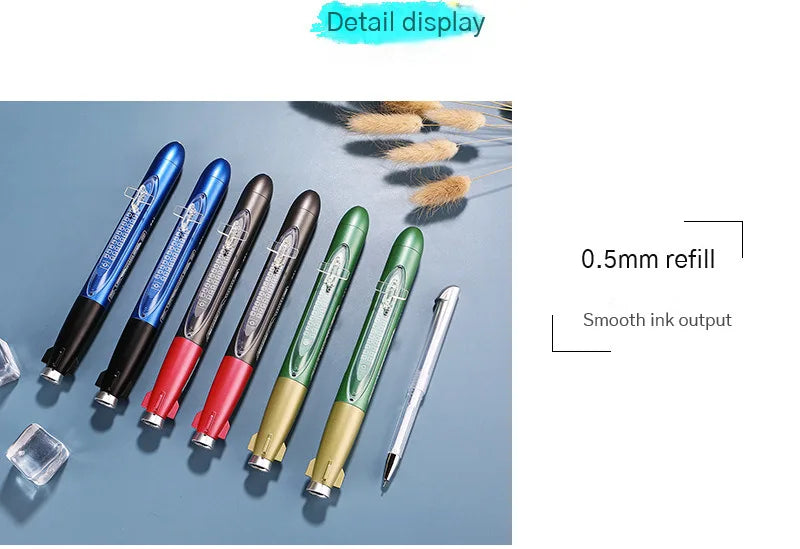 Creative Simulation Submarine Gel Pen 0.5mm Black Ink Spaceship Neutral Pens Children's Fun Toy Smooth Writing School Stationery