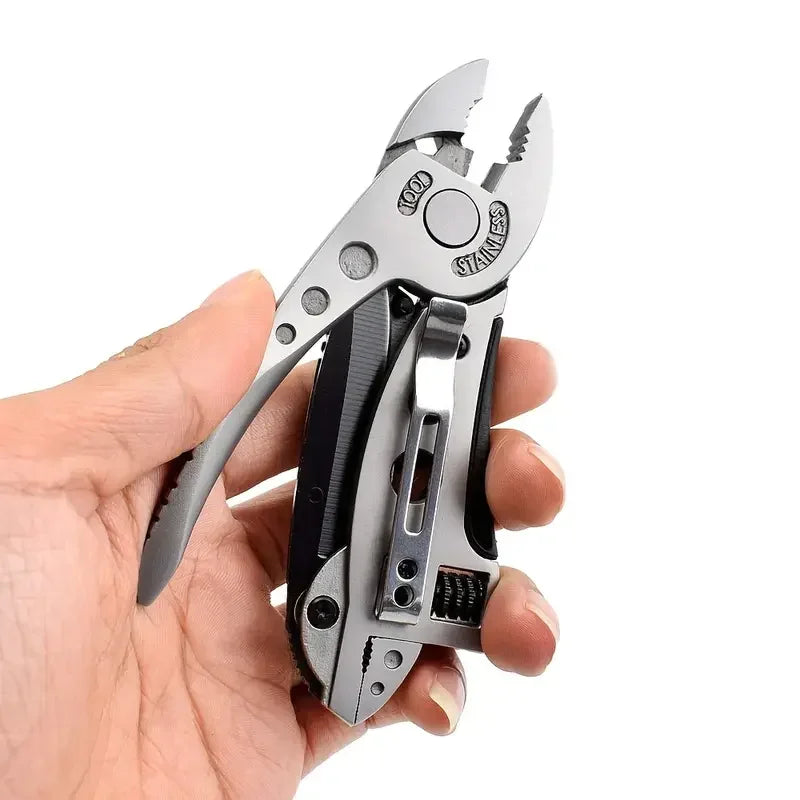 Portable Pliers Pocket Screwdriver Set - Accessories for Handyman,Adjustable Wrench,Screwdriver,Pliers,Knife Compact,Multitool