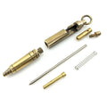 Outdoors Writing Tools EDC Mini Pocket Pen Handmade Brass Bolt Ballpoint Pen