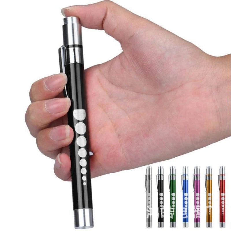 LED Medical Pocket First Aid Pen light Torch Eye Nose Dental Flashlight Otoscope Ear Wax Light Endoscope for Physician Doctor
