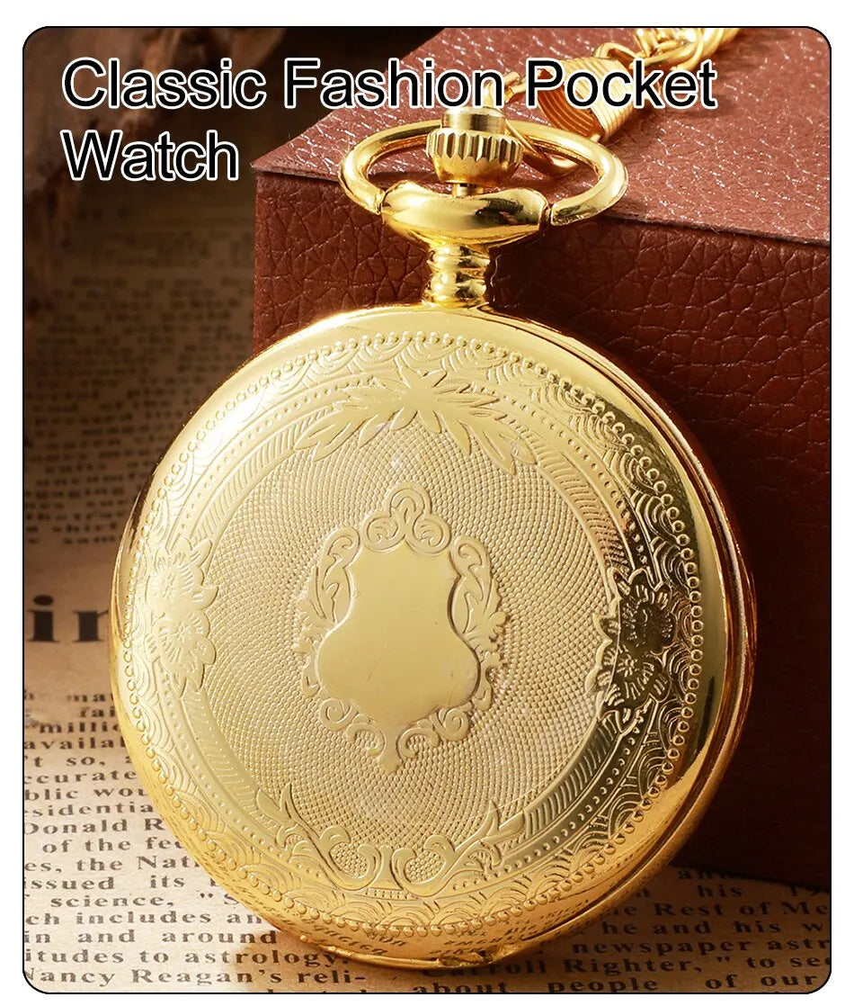 1 pcs quartz pocket watch for men and women, antique steampunk, vintage pocket watch