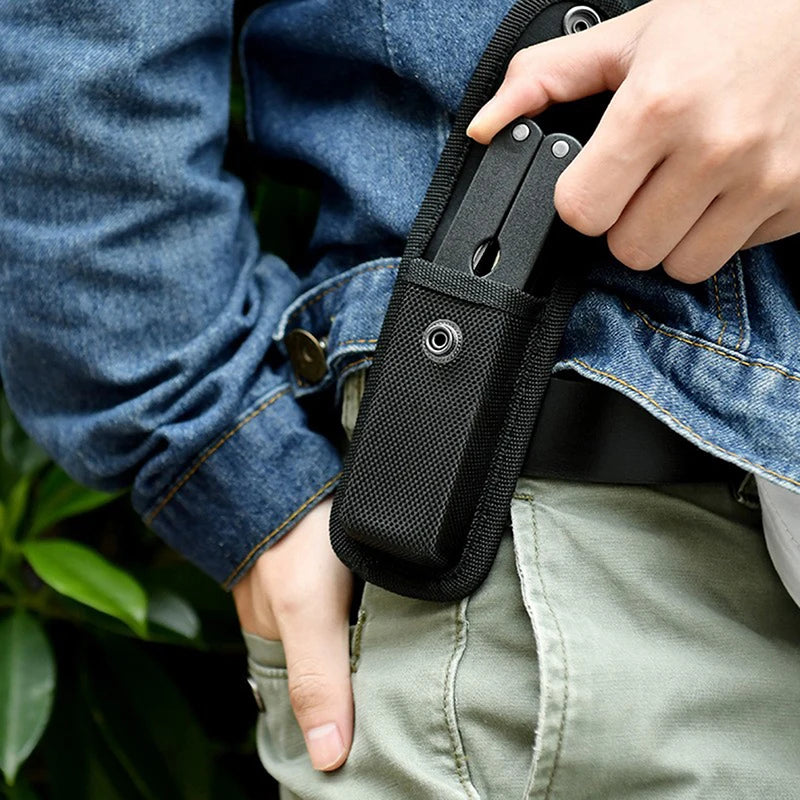 Folding Pliers Bag Cover Sheath Nylon Belt Loop Pocket Carry Storage Torch Holder Waist Bag