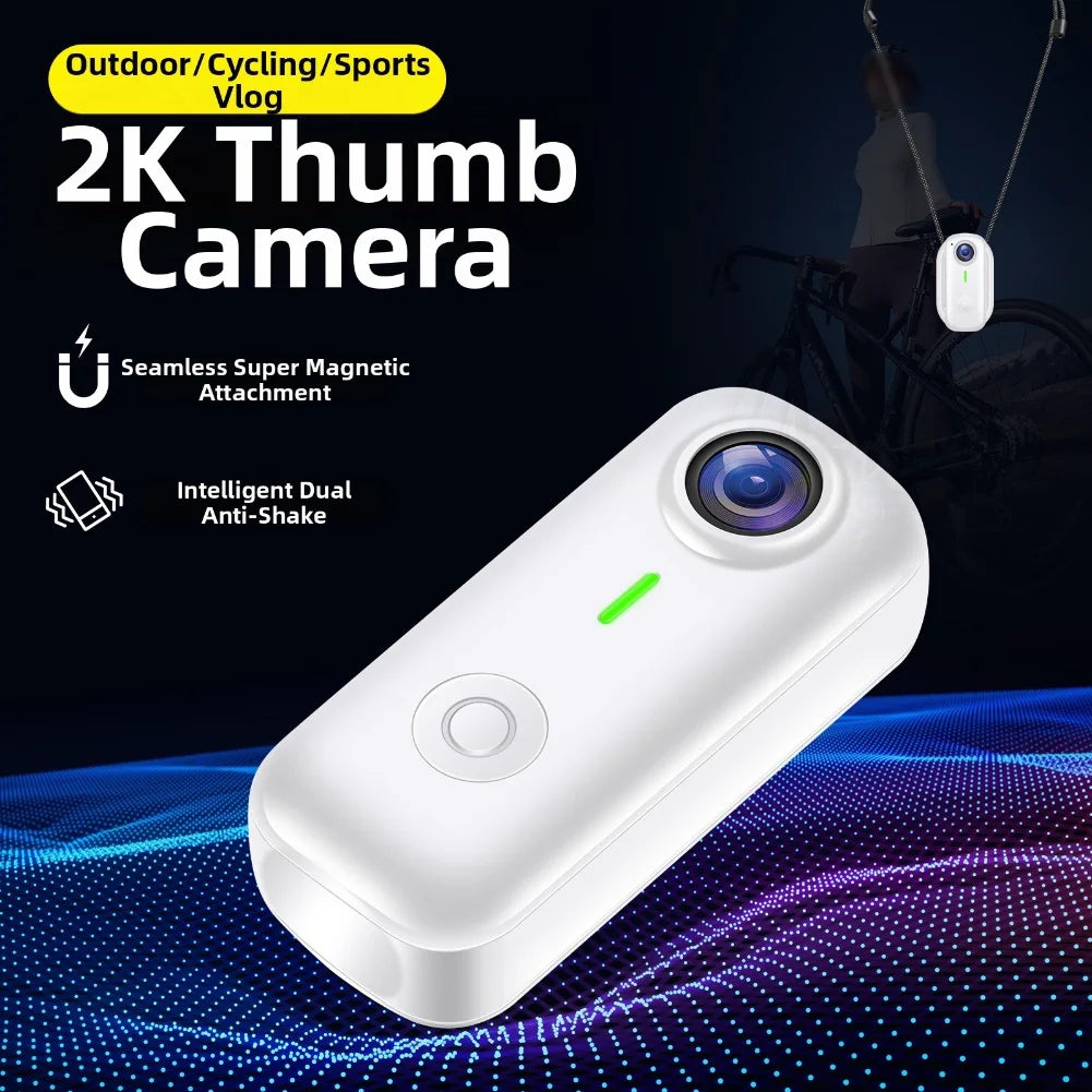 Magnetic Wearable Action Camera Compact Magnetic Action Camera Every Adventure In Style Body Cam For Sports & Cycling