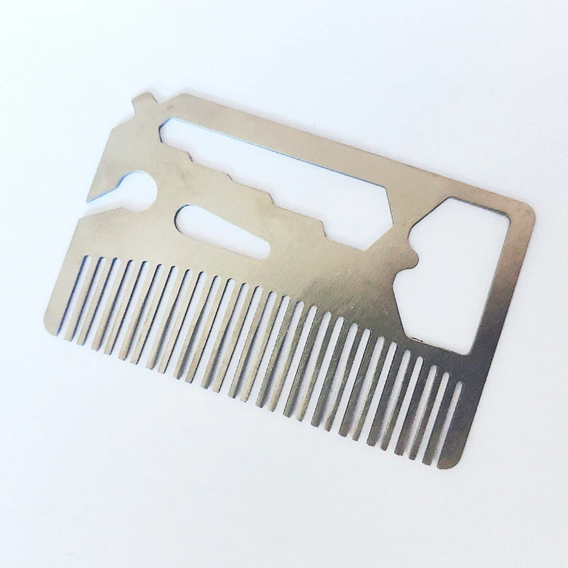 Multi-tool Card, Stainless Steel Comb, New Creative , Hairdressing Comb, Beard Comb